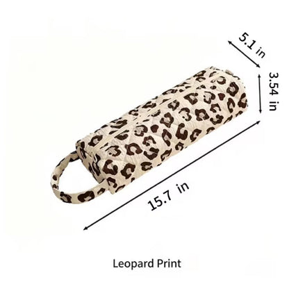 🎒Quilted Multi‑Purpose Storage Bag, Portable Zipper Cosmetic Makeup Pouch with Handle