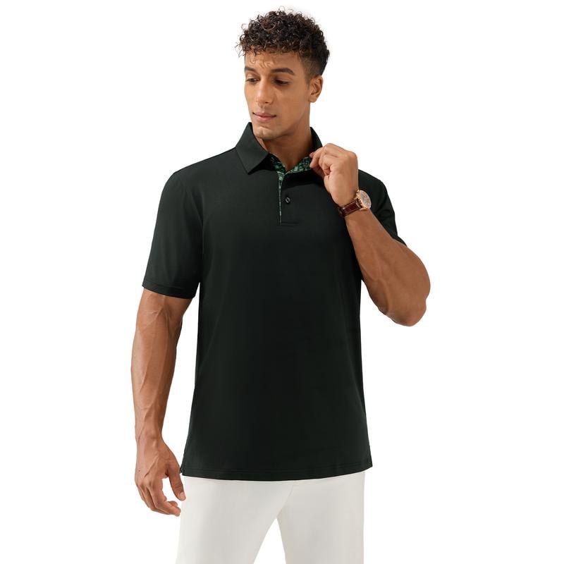 ⚡Hot Sales 49% OFF🔥3-Pack Men's Polo Shirts – Soft-Touch Short Sleeve Smart Casual Top for Work, Travel & Summer Wear