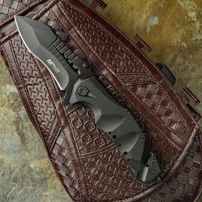 MTech USA MT-A845BK Folding Pocket Knife - Black Blade