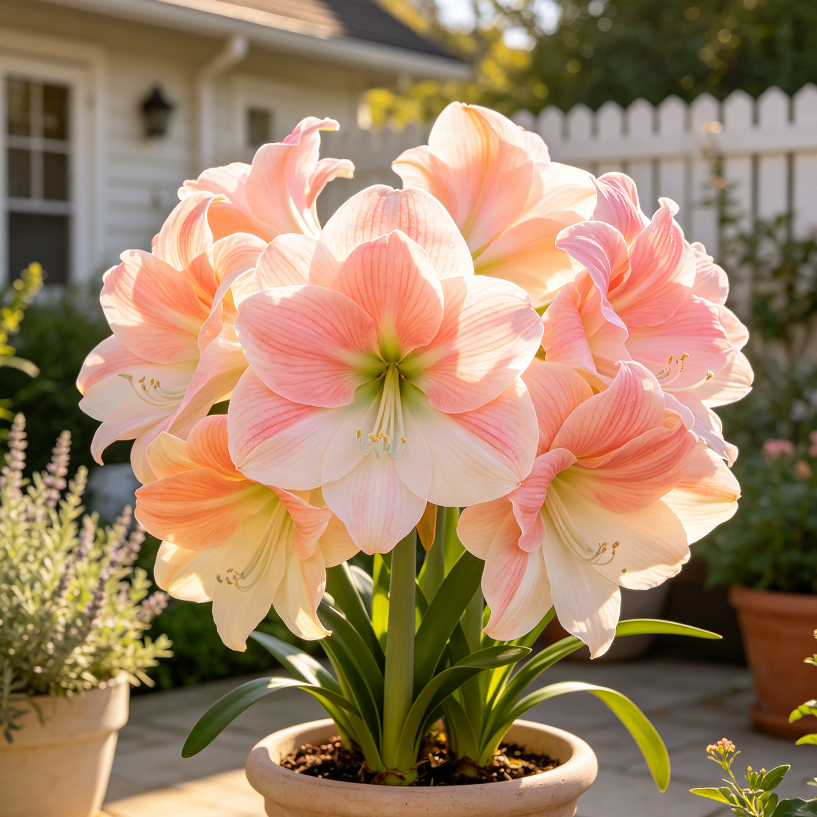 🌺 Giant Double Perfume Amaryllis Bulbs ✨ Fragrant Showy Blooms