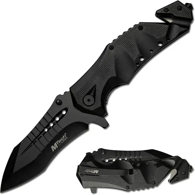 MTech USA MT-A845BK Folding Pocket Knife - Black Blade