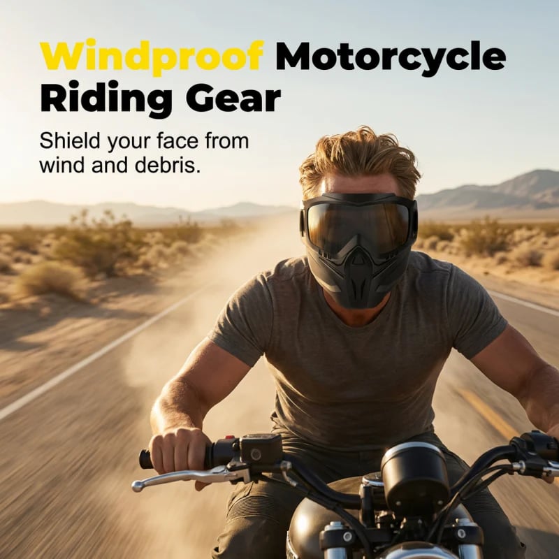 🔥HOT SALE 50% OFF🔥Detachable Full Face Goggle Mask