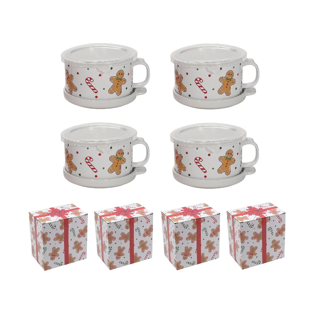 🎅Christmas Sale🎅25-oz Mug Meals w/ Lid-its