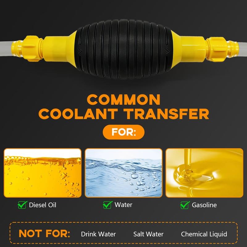 Multifunction Liquid Sucker Pump High Flow Manual Fuel Pump 13.12 Ft Hose
