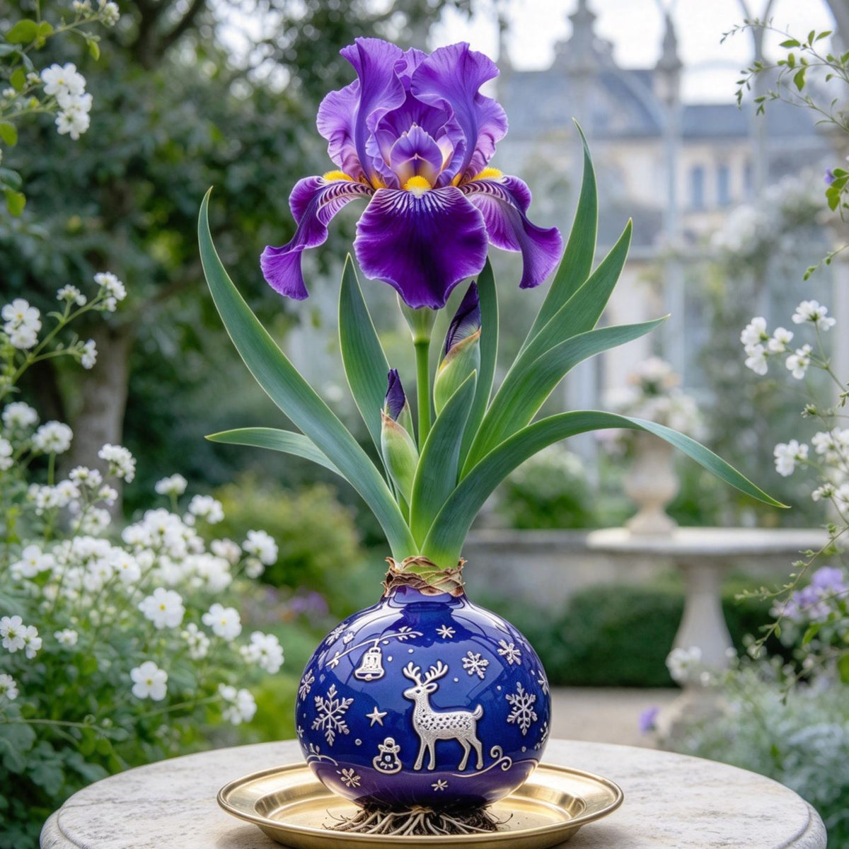 💙Rare Waxed Iris Bulbs – Soil-Free Flower Decor