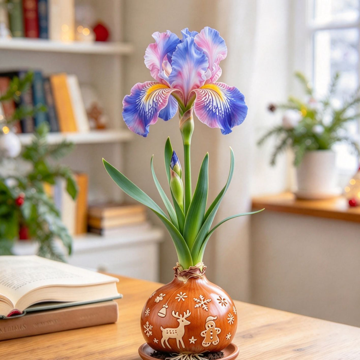 💙Rare Waxed Iris Bulbs – Soil-Free Flower Decor