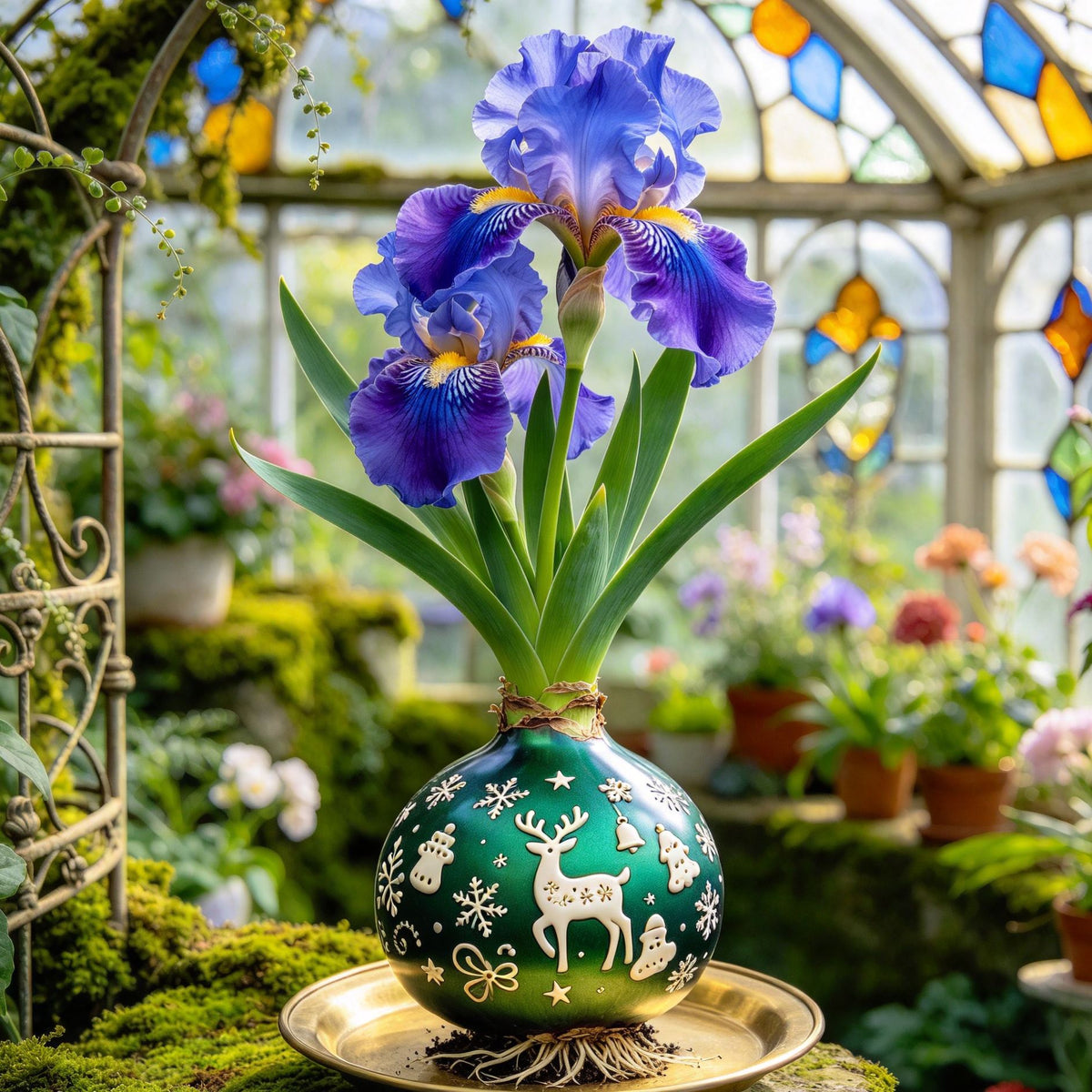 💙Rare Waxed Iris Bulbs – Soil-Free Flower Decor