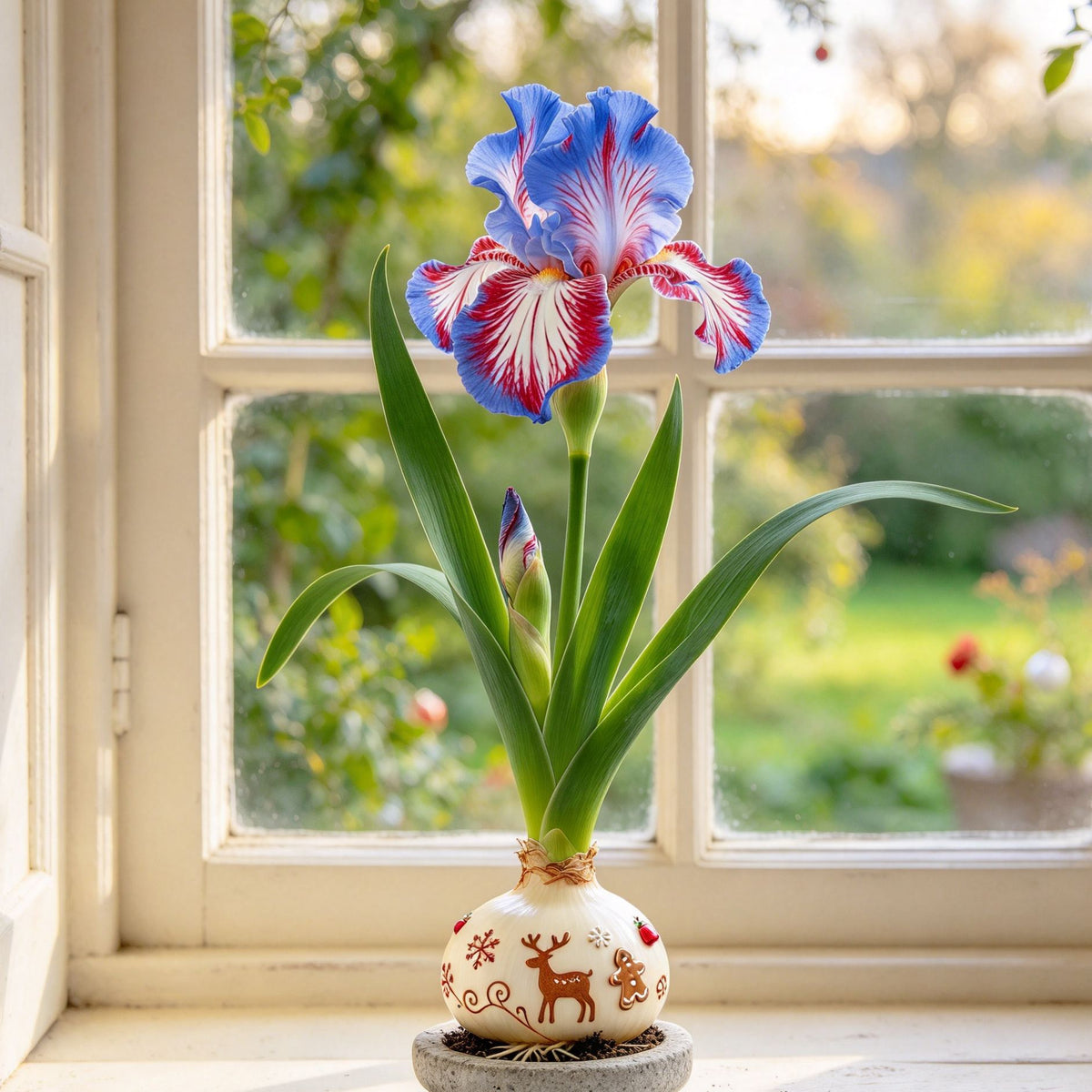 💙Rare Waxed Iris Bulbs – Soil-Free Flower Decor