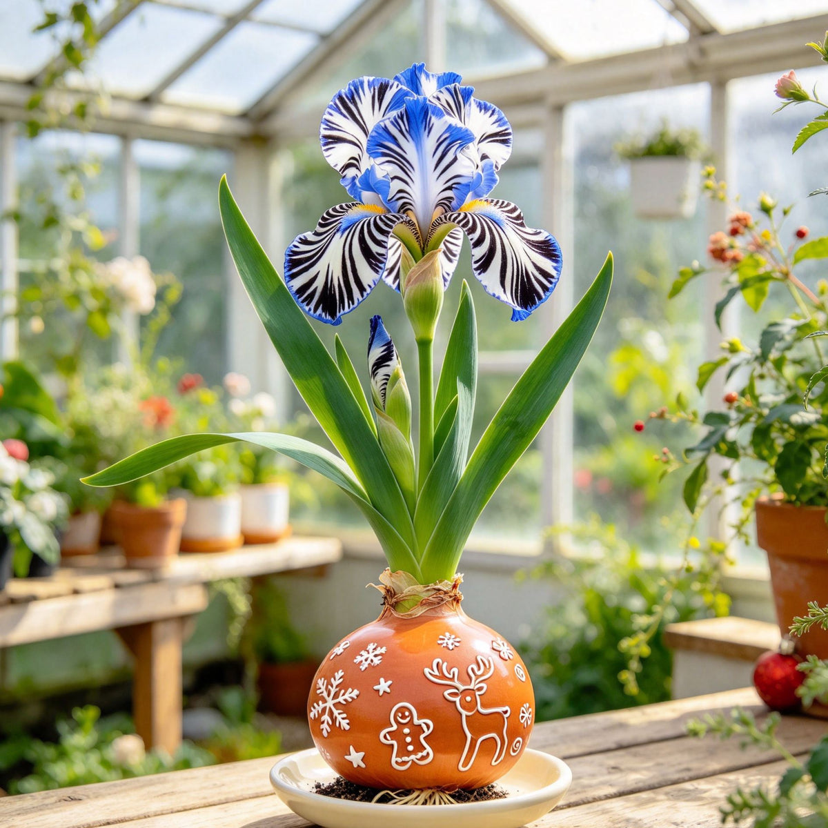 💙Rare Waxed Iris Bulbs – Soil-Free Flower Decor