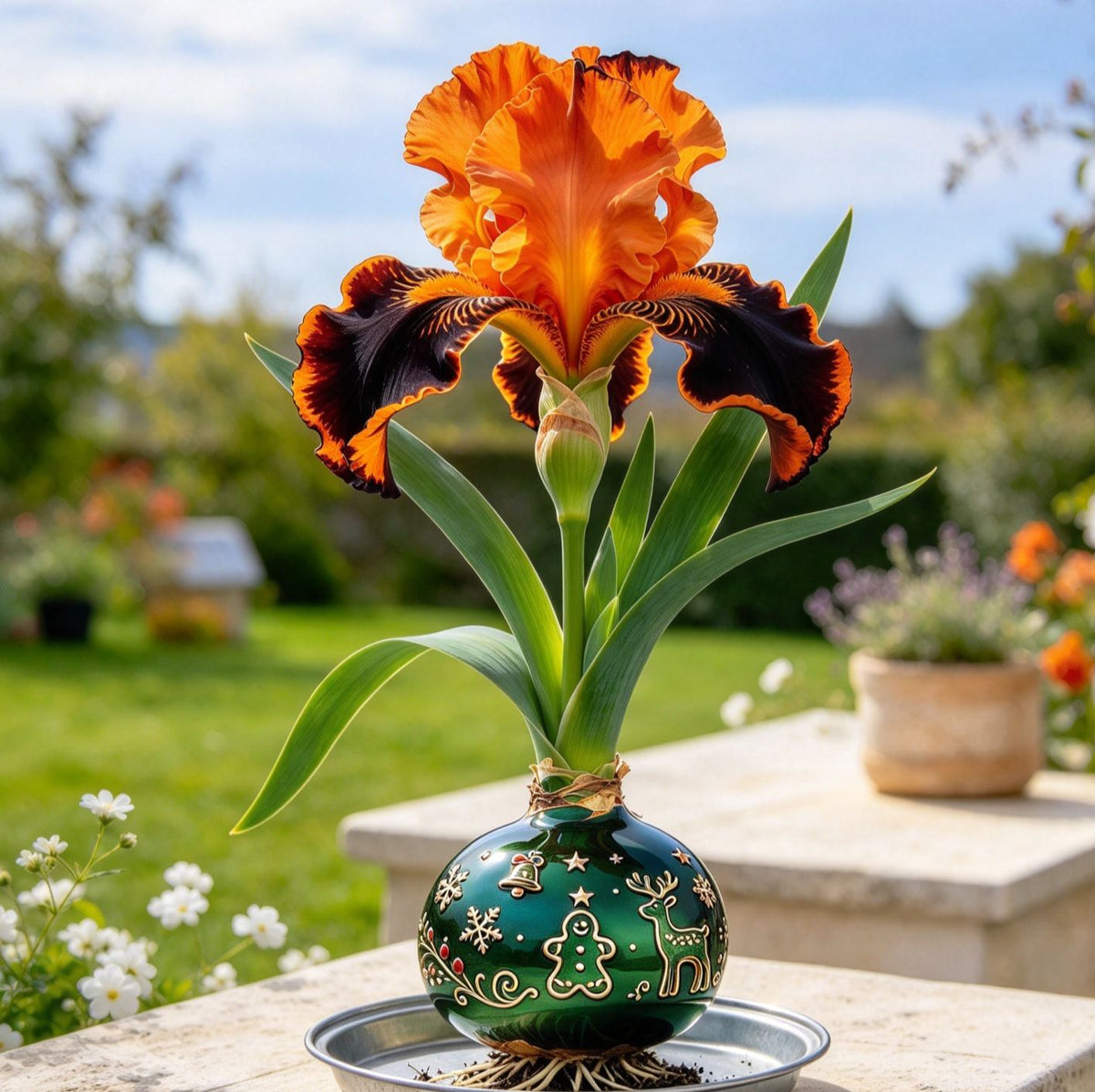 💙Rare Waxed Iris Bulbs – Soil-Free Flower Decor