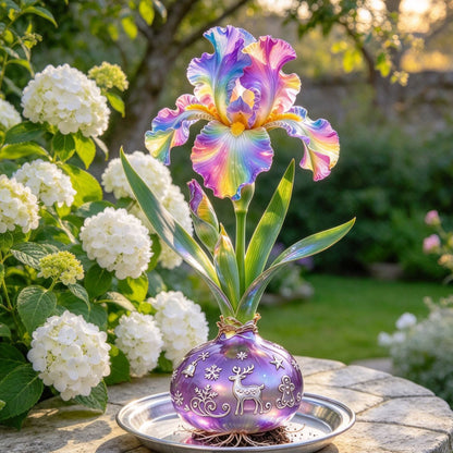 💙Rare Waxed Iris Bulbs – Soil-Free Flower Decor
