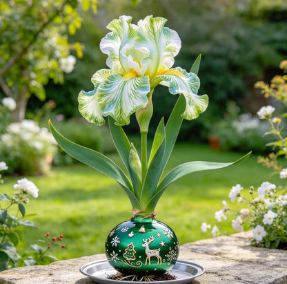 💙Rare Waxed Iris Bulbs – Soil-Free Flower Decor