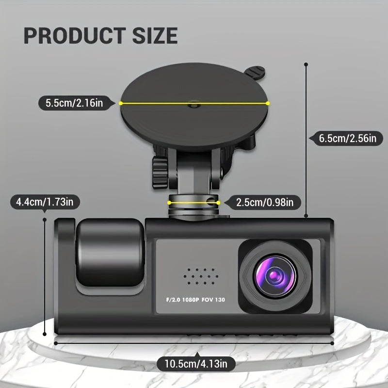 Safe Driving 3 Channel Camera Cycle Video Recorder