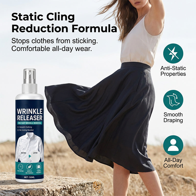 👔Last Day 49 % OFF✨ Instant wrinkle release – no iron, travel-ready, static-free & fresh.