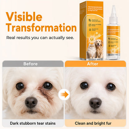 🐶 Enjoy 49% off now! ✨Advanced Pet Tear Essence for Dogs & Cats | Gentle Tear Stain Remover for Cleaner Eyes & Brighter Fur👀