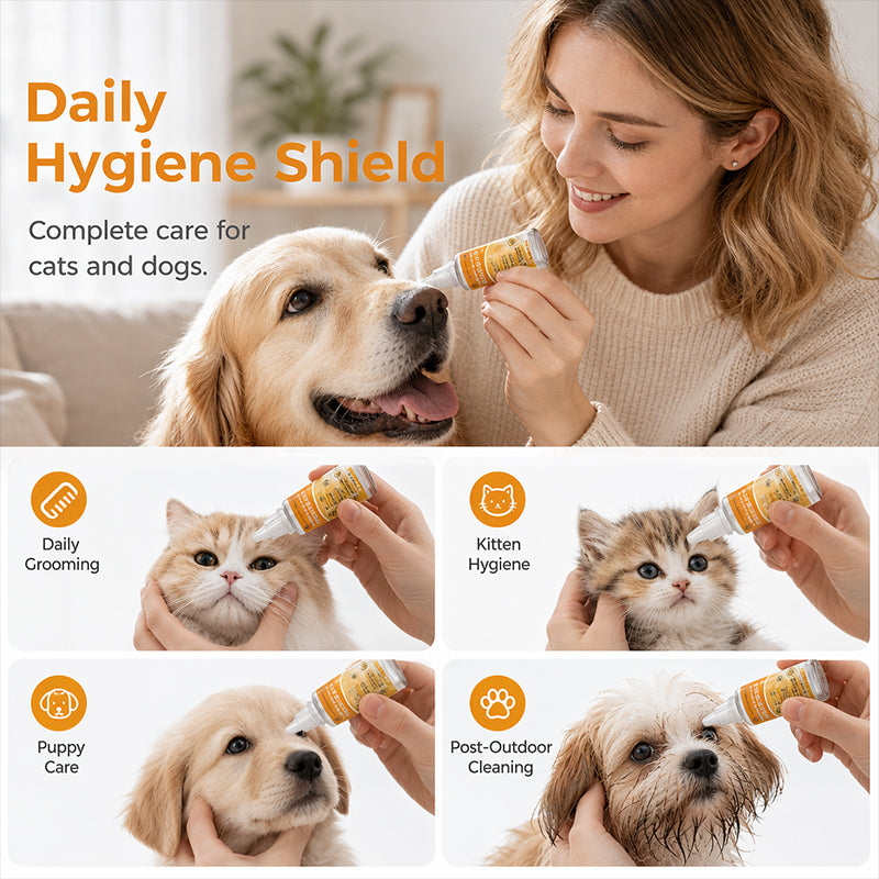 🐶 Enjoy 49% off now! ✨Advanced Pet Tear Essence for Dogs & Cats | Gentle Tear Stain Remover for Cleaner Eyes & Brighter Fur👀