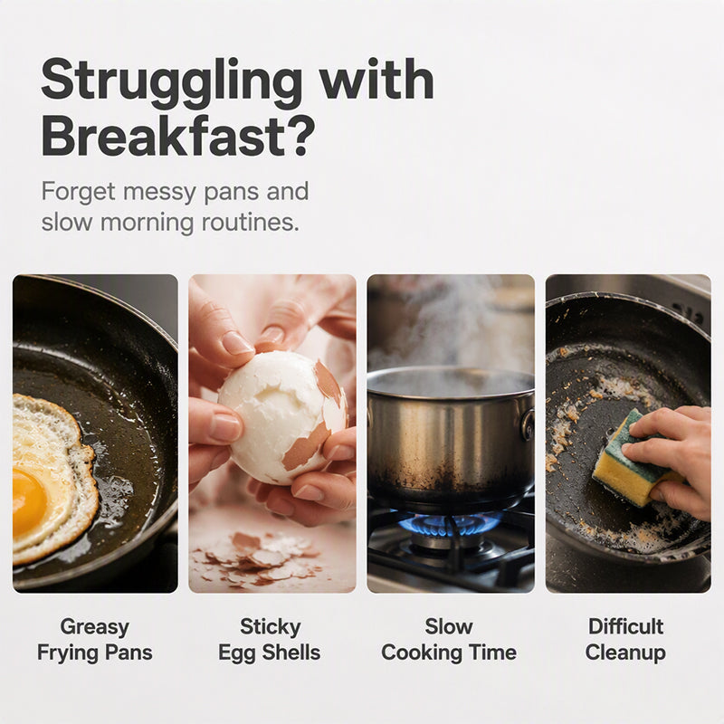🍳 Microwave Egg Cooker – 2 Egg Poacher for Quick Breakfasts💫